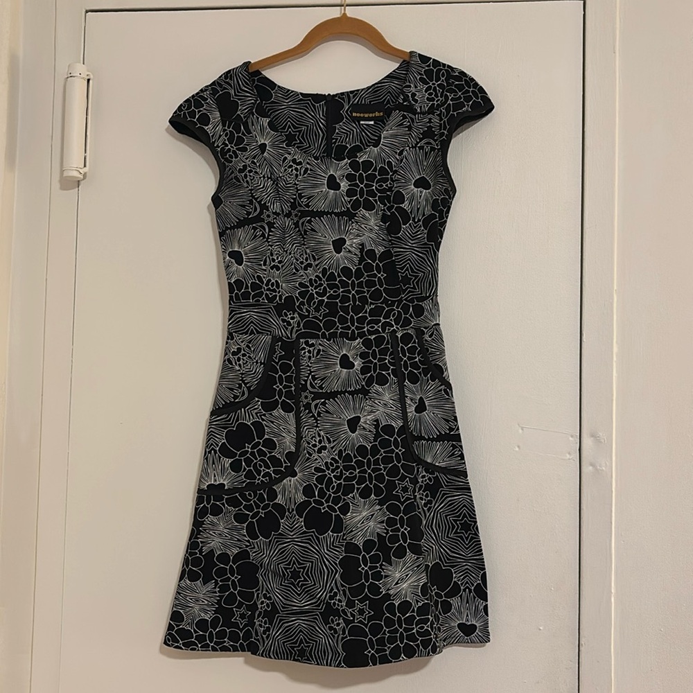 Rare Nooworks Western Wonder Dress in Heart and Star Print